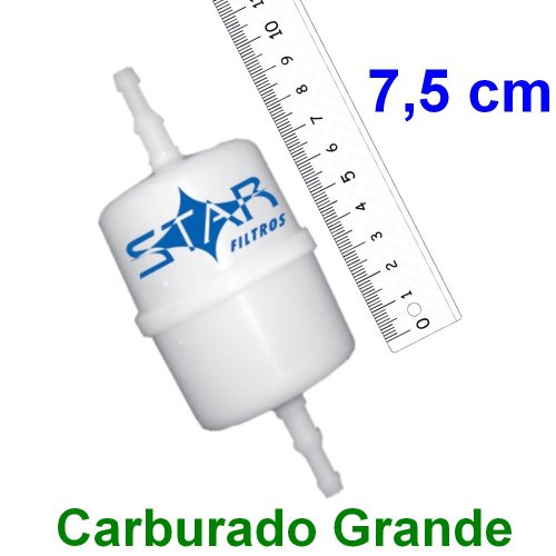 Filtro Combustível BA2000 Carburado Grande Para Álcool e Gasolina Bico Universal