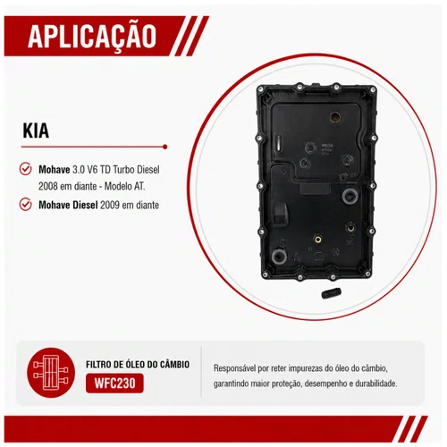 Filtro De Óleo Do Câmbio Mohave 3.0 V6 Diesel - Wega WFC230