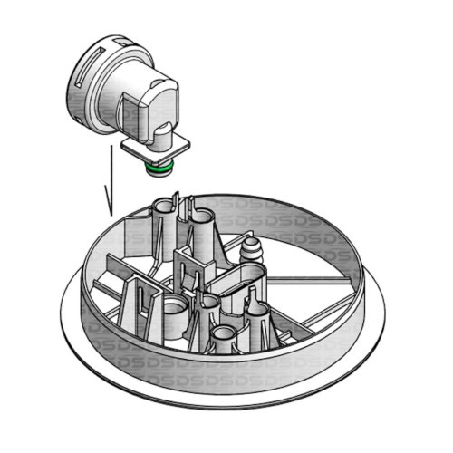 Flange Do Módulo De Combustível DS2421 Ford Focus Flex