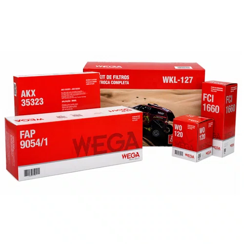 Kit Filtro Fiat Mobi 1.0 Fire, Strada 1.4 - Wega WKL127