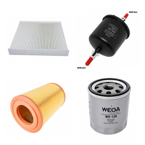 Kit Filtro GM S10 2.4 8V 2012 a 2017 - WEGA WKU441
