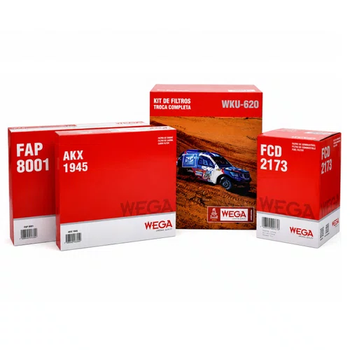 Kit Filtro Nissan Frontier 2.3, 2016 a 2021- Wega WKU620