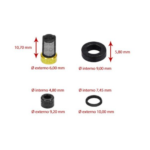 Kit Reparo Para Bico DS1261 Denso Toyota, Completo