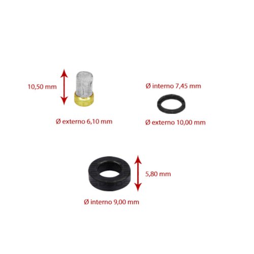 Kit Reparo Para Bico DS1279 Toyota Etios 1.5 4cil 16V Flex 13>