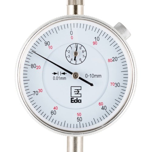 Relógio Comparador De 0 A 10mm, Resolução 0,01mm - EDA 4AC