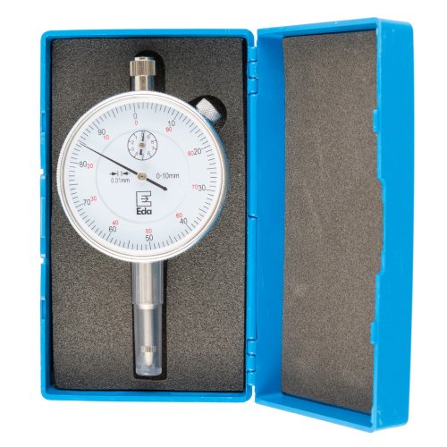 Relógio Comparador De 0 A 10mm, Resolução 0,01mm - EDA 4AC