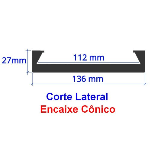 Sapata Cônica 112x136, Borracha Elevador - POTENCIAL 100.1