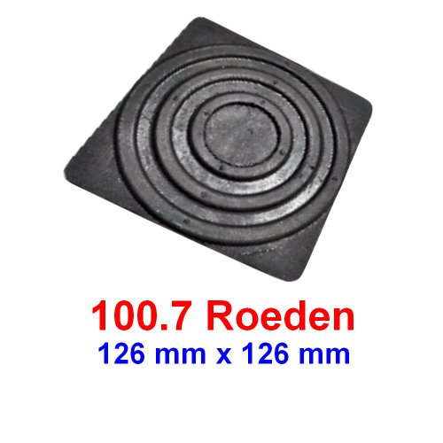 Sapata Quadrada 126x126 Borracha Elevador ROEHDEN - POTENCIAL 100.7