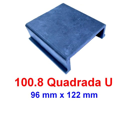 Sapata Quadrada U 96x122 Borracha Elevador - POTENCIAL 100.8