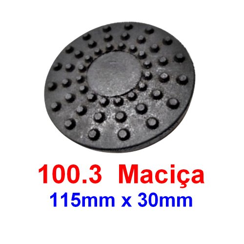 Sapata Redonda Maciça 115x30 Borracha Elevador - POTENCIAL 100.3