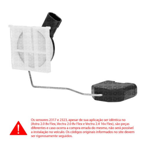 Sensor De Nível DS2323 Flex GM Vectra 2006>, Zafira E Astra