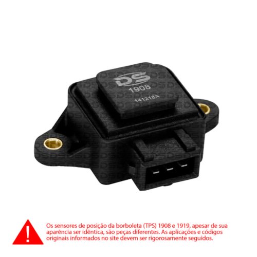 Sensor De Posição da Borboleta (TPS) DS1908 0280122001 GM, Fiat, Alfa Romeo, Renault
