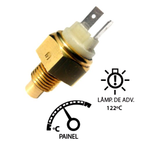 Sensor Temperatura 33060 Del Rey, Pampa 1.8 89> Com Ponteiro e Lâmpada De Advertência 122º