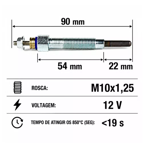 Vela Aquecedora Mitsubishi l200 Pajero 2.3 2.5 -HC158