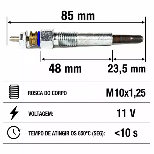 Vela Aquecedora Galloper 2.5 Isuzu Pick up -HC159