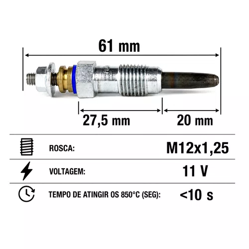 Vela Aquecedora Mitsubishi, Renault -HC178