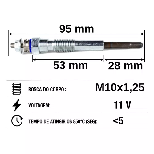 VELA AQUECEDORA HC433 DAIHATSU, TOYOTA