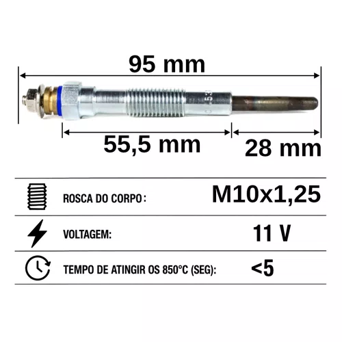VELA AQUECEDORA HC453 TOYOTA CHASER, COMFORT, CRESTA, CROWN