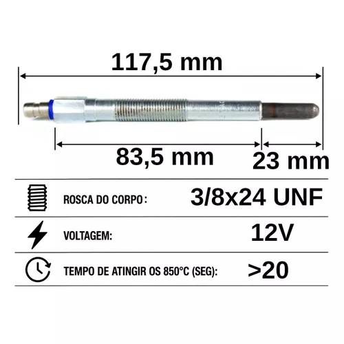 VELA AQUECEDORA HC497 CATERPILLAR(ESCAVADEIRA D4/7-3205)
