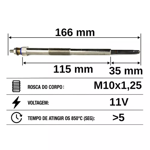 VELA AQUECEDORA HC511 MITSUBISHI PAJERO 3.2 DI
