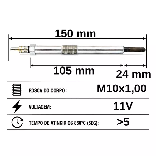 VELA AQUECEDORA HC542 SSANGYONG ACTYON, KYRON