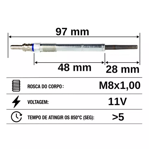 VELA AQUECEDORA HC604 FREELANDER 2 TD4 AWD 224DT