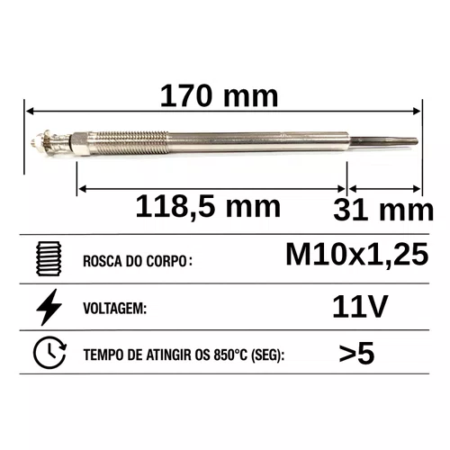 VELA AQUECEDORA HC620 MITSUBISHI L200 TRITON 3.2