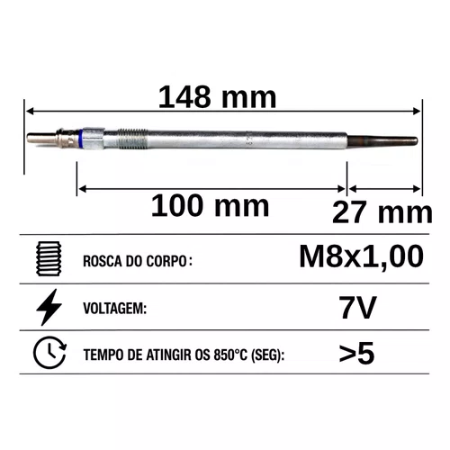 VELA AQUECEDORA HC621 MERCEDES BENZ SPRINTER