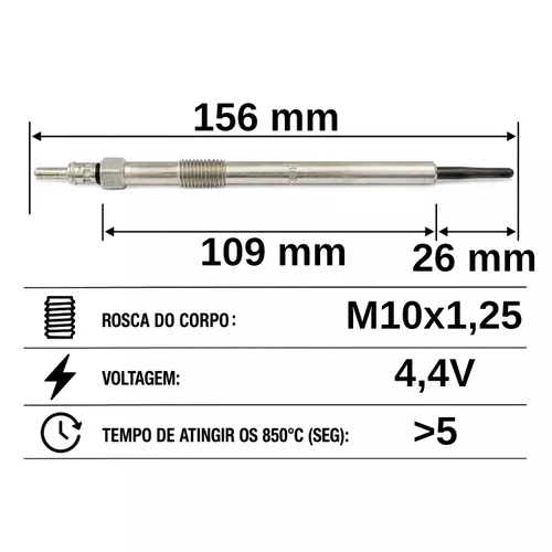 VELA AQUECEDORA HC636 SSANGYONG KORANDO 2.0 2010>
