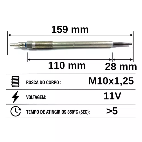 VELA AQUECEDORA HC648 MITSUSIBHI OUTLANDER 2.2 DI-D 4X4 12>
