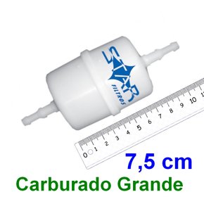 Filtro Combustível BA2000 Carburado Grande Para Álcool e Gasolina Bico Universal