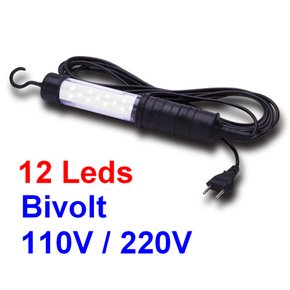 Luminária Pendente 12 Leds AC Bivolt 110V / 220V - SUPERSAFE 51516