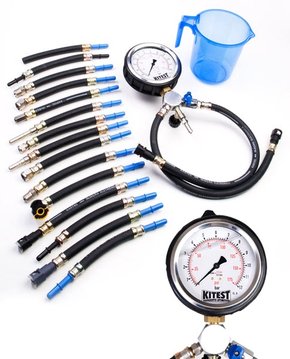 Manômetro para Teste de Pressão e Vazão, Visor 4" com Glicerina - KITEST KA015/17