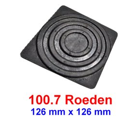 Sapata Quadrada 126x126 Borracha Elevador ROEHDEN - POTENCIAL 100.7