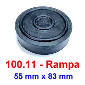 Sapata Redonda 55x83 Borracha Rampa Alinhamento - POTENCIAL 100.11