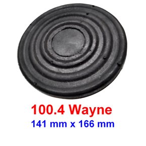 Sapata Redonda Com Aba 141x166 Borracha Elevador - POTENCIAL 100.4