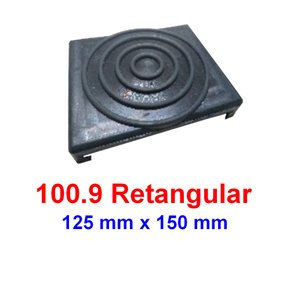 Sapata Retangular 125x150 Borracha Elevador - POTENCIAL 100.9