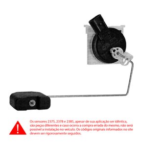 Sensor De Nível DS2378 Ford Fiesta, Ecosport Flex 04>