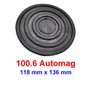 Sapata Redonda 118x136 Borracha Elevador AUTOMAG - POTENCIAL 100.6