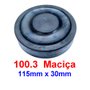 Sapata Redonda Maciça 115x30 Borracha Elevador - POTENCIAL 100.3