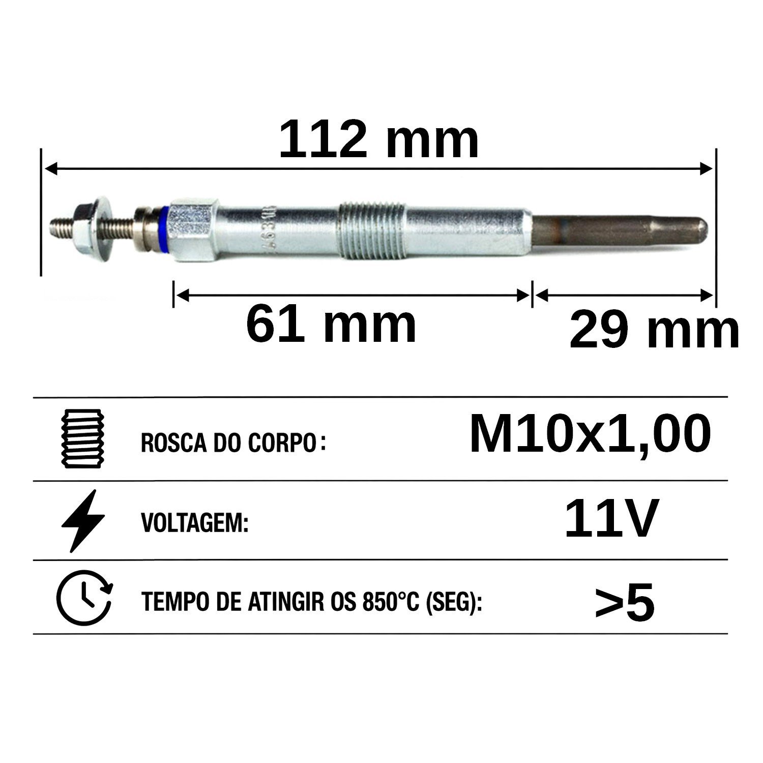 VELA AQUECEDORA HC463 KIA SPORTAGE 2.0, HYUNDAI TUCSON 2.0